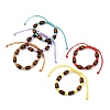 Adjustable Korean Waxed Polyester Cord Kid Braided Beads Bracelets BJEW-JB05437-1
