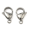 Tarnish Resistant 304 Stainless Steel Lobster Claw Clasps X-STAS-G035-G-2