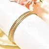 304 Stainless Steel Open Cuff Bangles for Women BJEW-Z083-02G-08-1
