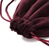 Velvet Jewelry Drawstring Storage Pouches ABAG-P013-02C-04-3