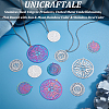 Unicraftale 24Pcs 6 Style Ion Plating(IP) 201 & 304 Stainless Steel Filigree Pendants STAS-UN0042-06-2