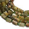 Natural Green Garnet Beads Strands GG-CBAA9B4-I01-3
