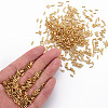 Plated Glass Bugle Beads SEED-S046-01A-22B-4