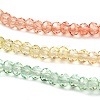 Transparent Painted Glass Beads Strands DGLA-A034-T1mm-A04-4