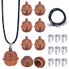 DIY Acorn Locket Necklace Making Kit WOOD-SC0001-59B-1