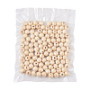 120Pcs 12 Styles Unfinished Natural Wood European Beads WOOD-CD0001-09-9
