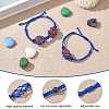 Adjustable Braided Nylon Cord Macrame Pouch Bracelet Making AJEW-SW00013-09-3