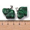 Synthetic Malachite Pendants G-B127-05P-01-4