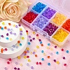 1160Pcs 8 Colors Transparent Acrylic Beads MACR-YW0001-86-5