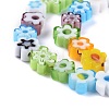 Handmade Millefiori Glass Bead Strands LAMP-J035-6mm-02-2