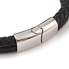 Braided Microfiber Leather Multi-strand Bracelets BJEW-B096-01B-3