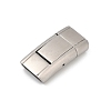 304 Stainless Steel Snap Lock Clasps STAS-U055-02C-P-1