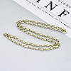 Brass Cable Chains Necklace Making MAK-N034-004B-14KC-4