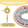 8 Strands 8 Colors Handmade Polymer Clay Beads CLAY-CJ0001-93-2