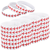 Softball Theme Silicone Cord Bracelet Wristband BJEW-WH0020-50-1