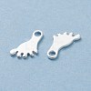 201 Stainless Steel Charms STAS-F039-13-S-3