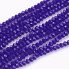 Opaque Solid Color Glass Bead Strands GLAA-F076-A05-1
