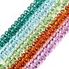 Baking Paint Transparent Glass Beads Strands GL-N005-02A-D01-1