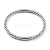 201 Stainless Steel Hinged Bangle STAS-Z057-01D-1