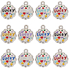 50Pcs Alloy Enamel Pendants ENAM-SC0007-75-1