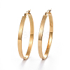 304 Stainless Steel Hoop Earrings EJEW-L232-003B-G-1