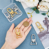 6Pcs 6 Styles Zinc Alloy Swivel Clasps FIND-HY0003-15-3