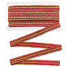 Polyester Braided Wavy Ribbons OCOR-WH0112-017C-1
