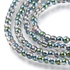 Electroplate Glass Beads Strands EGLA-I013-2mm-HP01-3