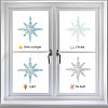 16 Sheets 4 Styles Waterproof PVC Colored Laser Stained Window Film Static Stickers DIY-WH0314-094-4