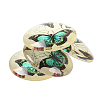 Butterfly Printed Glass Half Round/Dome Cabochons X-GGLA-N004-25mm-C-4