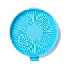 Flat Round with Stipe Pattern Cup Mat Silicone Molds LS-DIY-M039-02-2