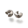 304 Stainless Steel Crimp Beads Covers LS-X-STAS-P239-34P-03-2