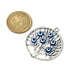 Blue Evil Eye Alloy Pendants PALLOY-JF02358-04-2