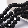 Baking Paint Transparent Glass Bead Strands GLAA-S031-8mm-38-1