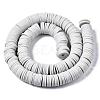 Flat Round Handmade Polymer Clay Beads CLAY-R067-12mm-39-3