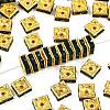 Brass Rhinestone Spacer Beads RSB074NF-12G-1