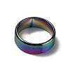 201 Stainless Steel Wide Band Finger Rings for Women Men RJEW-WH0009-13C-M-2