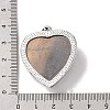 Heart Natural & Synthetic Mixed Stone Pendants GP356-2