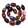 Natural Multi-Color Agate Beads Strands G-S370-055D-01-2