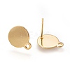 304 Stainless Steel Stud Earring Findings STAS-P221-27G-2
