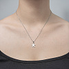 201 Stainless Steel Starfish Pendant Necklace NJEW-OY001-52-2