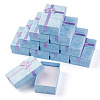 12Pcs Cardboard Jewelry Set Boxes CBOX-YS0001-01B-1