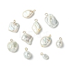 10Pcs 10 Styles Natural Baroque Keshi Pearl Pendants KK-CJ0003-62-8