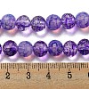 Baking Paint Glass Bead Strands GLAA-G116-02B-4