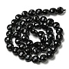 Natural Black Onyx(Dyed & Heated) Beads Strands G-K351-A02-01-3