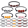 20Pcs 5 Styles Sport Theme Acrylic Beaded Bracelets for Men Women BJEW-GA0001-19-1
