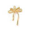 Brass Micro Pave Clear Cubic Zirconia Pendants KK-D504-23D-G-1