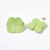 Spray Painted Iron Stud Earring Settings X-IFIN-N004-01E-2