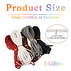  50 Yards 5 Colors Flat Faux Suede Cord LW-TA0001-03-12