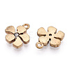 Brass Micro Pave Cubic Zirconia Charms LS-ZIRC-Q014-002C-NF-1